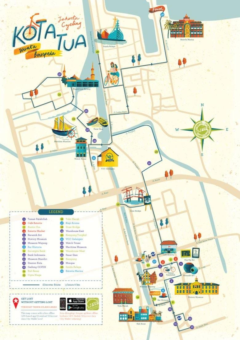 žemėlapis Jakarta kota
