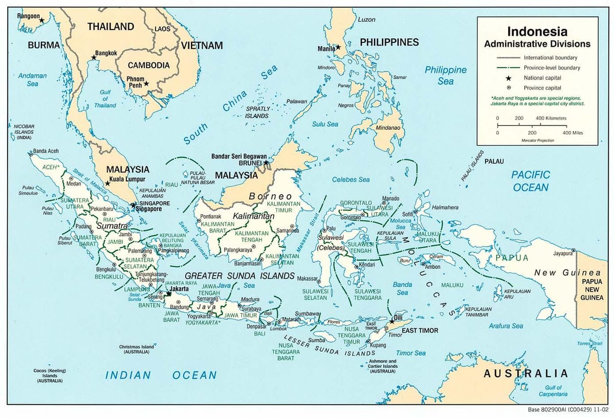 Jakarta indonesia pasaulio žemėlapis