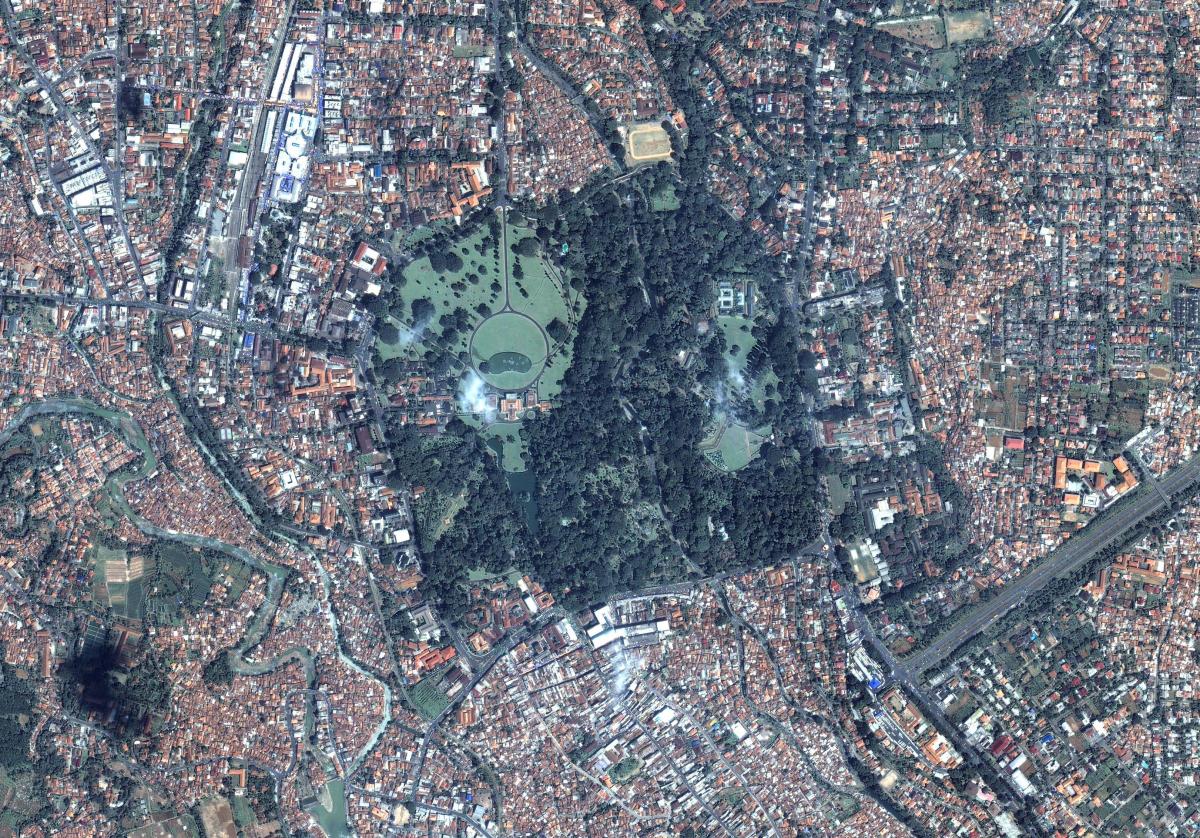 žemėlapis Džakarta palydovinių