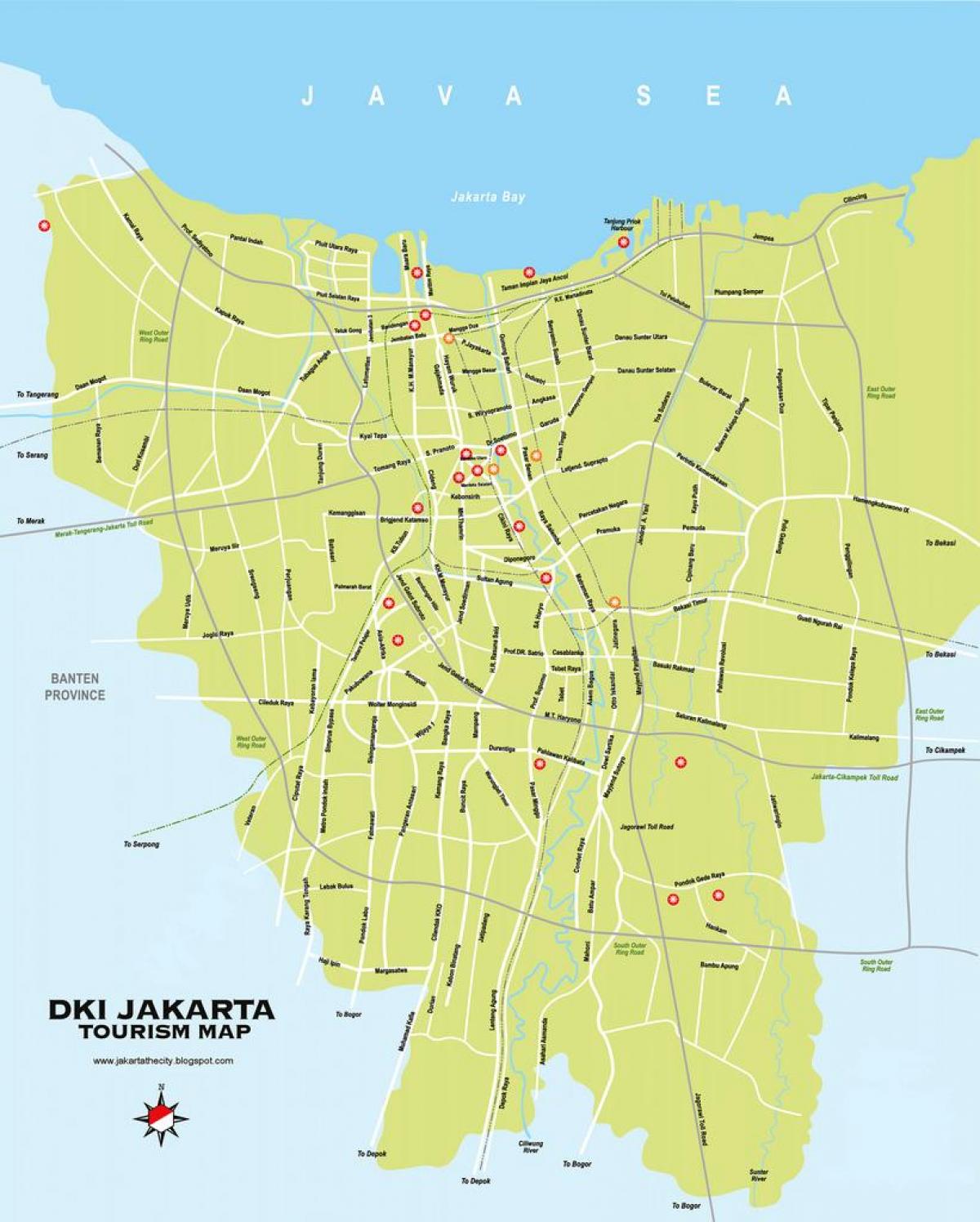 žemėlapis Jakarta harmoni