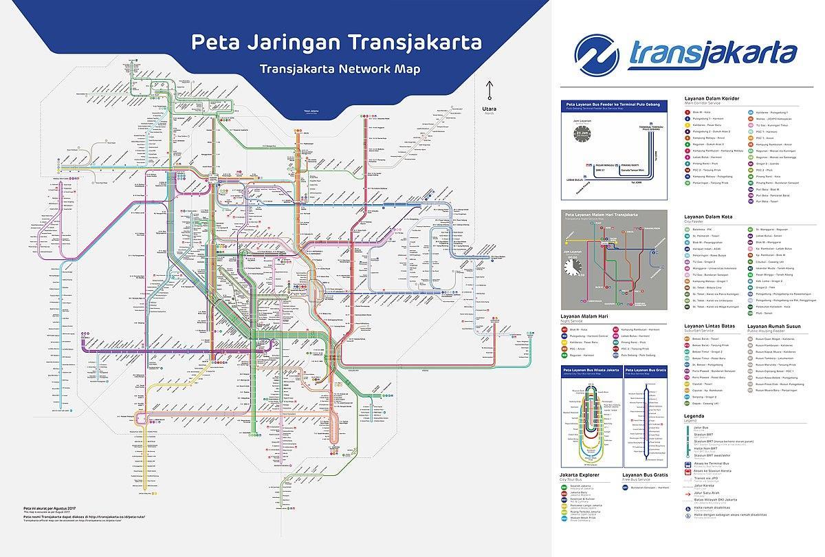 transJakarta maršruto žemėlapį