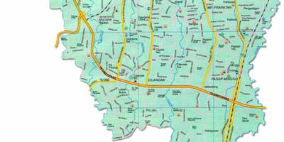 Žemėlapis Džakarta selatan