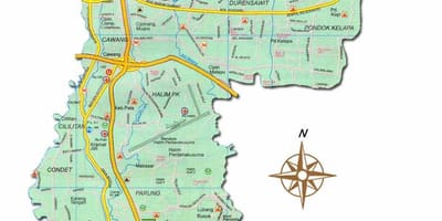 Žemėlapis Jakarta timur lengkap