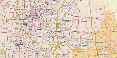 Žemėlapis Džakarta street