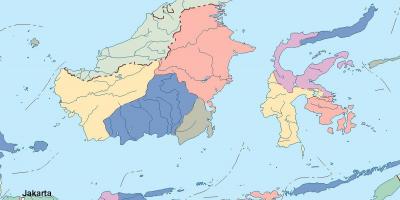 Žemėlapis Džakarta vektorinis žemėlapis