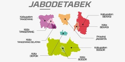 Žemėlapis jabodetabek
