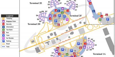 Soekarno hatta tarptautinis oro uostas map