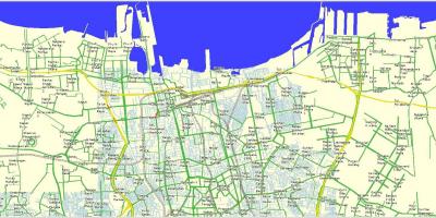 Žemėlapis šiaurės Džakarta