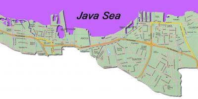 Džakarta utara žemėlapyje