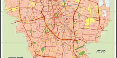 Džakarta miesto žemėlapis